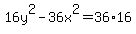 16y%5E2-+36x%5E2+=+36%2A16