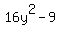 16y%5E2-9