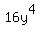 16y%5E4