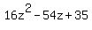 16z%5E2-54z%2B35