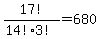 17%21%2F%2814%213%21%29=680