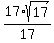 17%2Asqrt%2817%29%2F17
