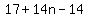 17%2B14n-14