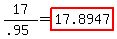 17%2F%28.95%29+=+highlight%2817.8947%29