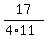 17%2F%284%2A11%29