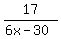 17%2F%286x-30%29