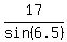 17%2Fsin%286.5%29