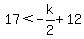 17%3C-k%2F2%2B12