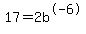 17=2b%5E-6