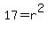 17=r%5E2