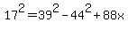 17%5E2=39%5E2-44%5E2%2B88x%29