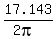 17.143%2F%282pi%29