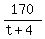 170%2F%28t%2B4%29