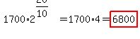 1700%2A2%5E%2820%2F10%29+=+1700%2A4+=+highlight%286800%29