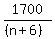1700%2F%28%28n%2B6%29%29