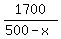 1700%2F%28500-x%29
