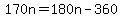 170n+=+180n-360