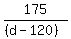 175%2F%28%28d-120%29%29