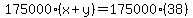175000%28x%2By%29=175000%2838%29
