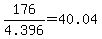 176%2F4.396+=+40.04