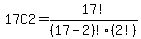 17C2=17%21%2F%2817-2%29%21%282%21%29