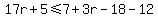17r%2B5%3C=7%2B3r-18-12