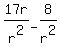 17r%2Fr%5E2-8%2Fr%5E2