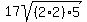 17sqrt%28%282%2A2%29%2A5%29
