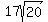 17sqrt%2820%29