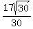17sqrt%2830%29%2F30