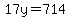17y=714