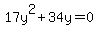 17y%5E2%2B34y+=0