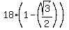 18%2A%281-%28sqrt%283%29%2F2%29%29