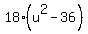 18%2A%28u%5E2-36%29