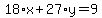 18%2Ax%2B27%2Ay=9