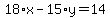 18%2Ax-15%2Ay=14