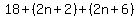 18%2B%282n%2B2%29%2B%282n%2B6%29