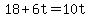 18%2B6t=10t