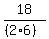 18%2F%28%282%2A6%29%29