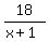 18%2F%28x%2B1%29