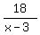 18%2F%28x-3%29