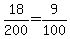 18%2F200=9%2F100