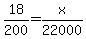 18%2F200=x%2F22000