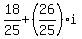 18%2F25%2B%2826%2F25%29i