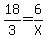 18%2F3=6%2FX