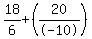 18%2F6%2B%2820%2F-10%29
