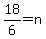 18%2F6=n