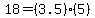 18=%283.5%29%285%29