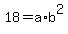 18=++a+%2Ab%5E2