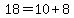 18=10%2B8